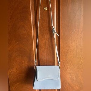 Zara Stylish Blue Crossbody Bag